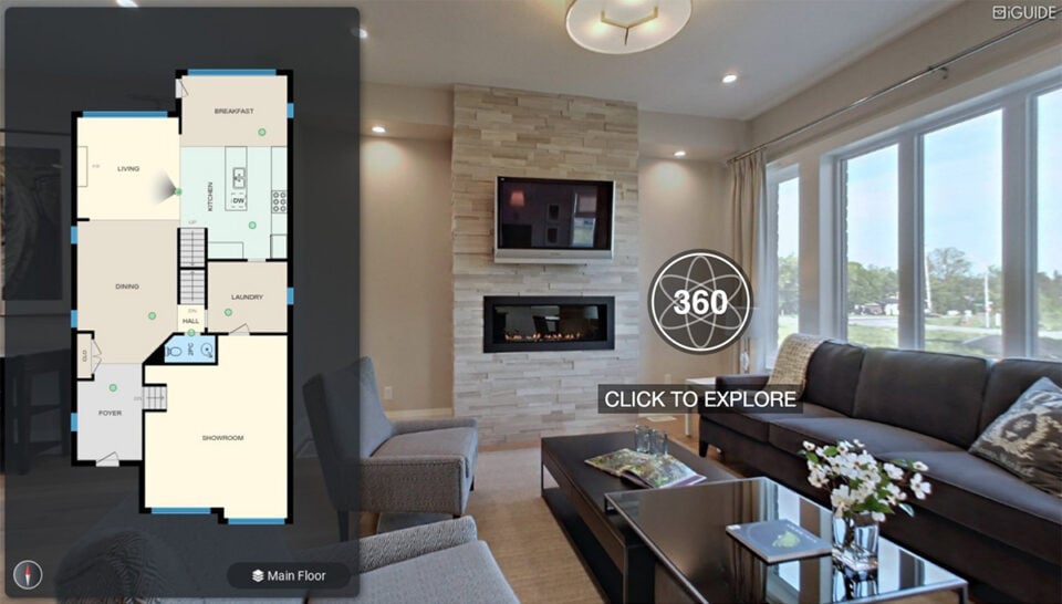 screen capture of interactive floor plan