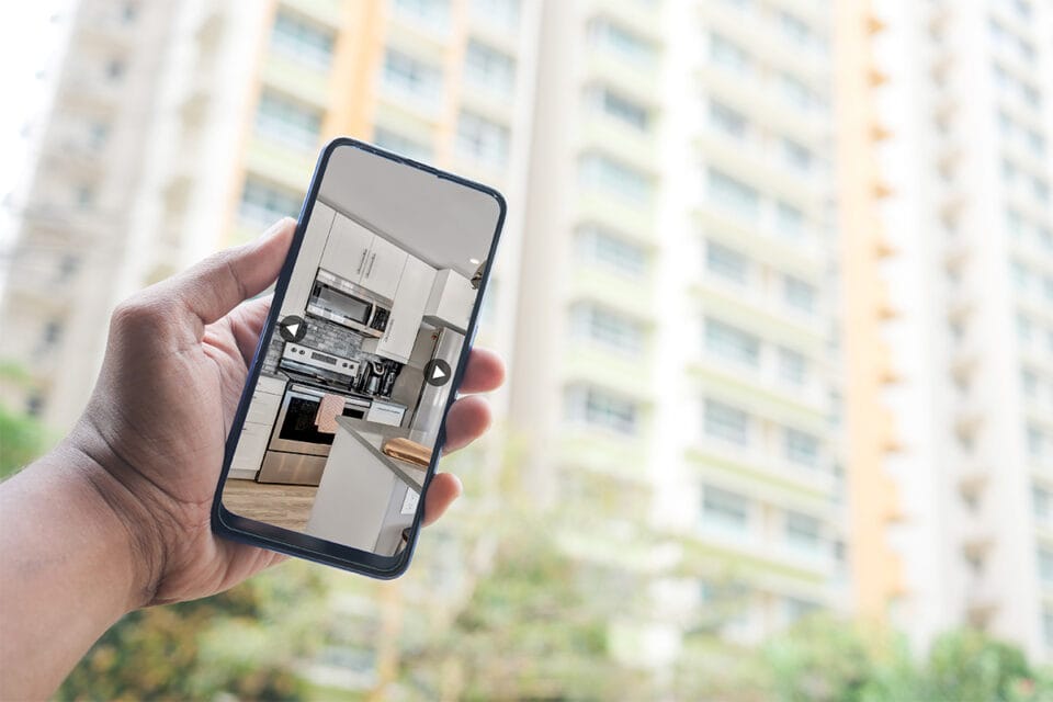 hand holding mobile phone